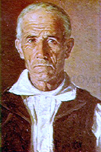  Gabriel Puig Roda Retrato de Anciano - Canvas Print