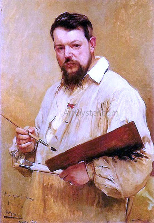  Jose Jimenez Y Aranda Retrato de Sorolla - Canvas Print