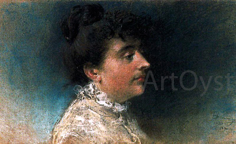  Francisco Domingo Marques Retrato de su Mujer - Canvas Print