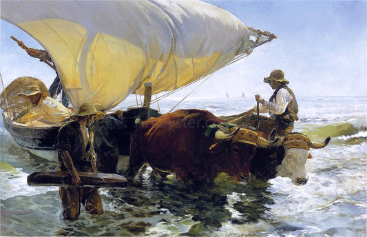  Joaquin Sorolla Y Bastida Return From Fishing - Canvas Print