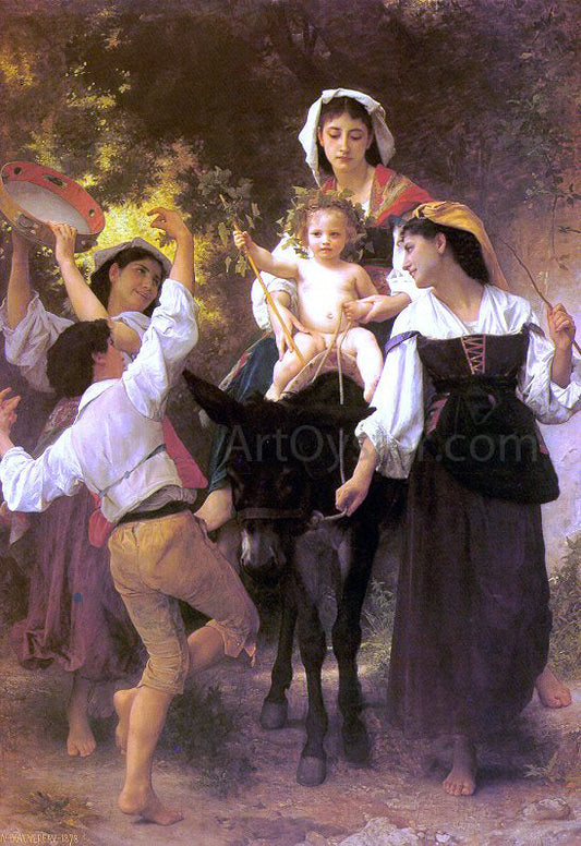  William Adolphe Bouguereau Return from the Harvest - Canvas Print