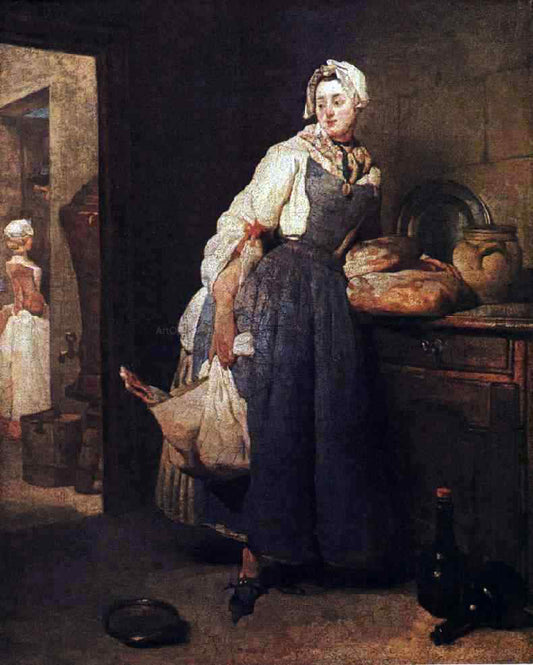  Jean-Baptiste-Simeon Chardin Return from the Market - Canvas Print