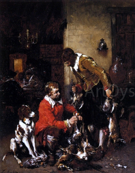  Ferdinand Roybet Return from the Shoot - Canvas Print