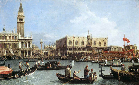  Canaletto A Return of the Bucentaurn to the Molo on Ascension Day - Canvas Print