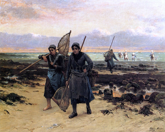  Henry Mosler Return of the Shrimp Fishers - Canvas Print