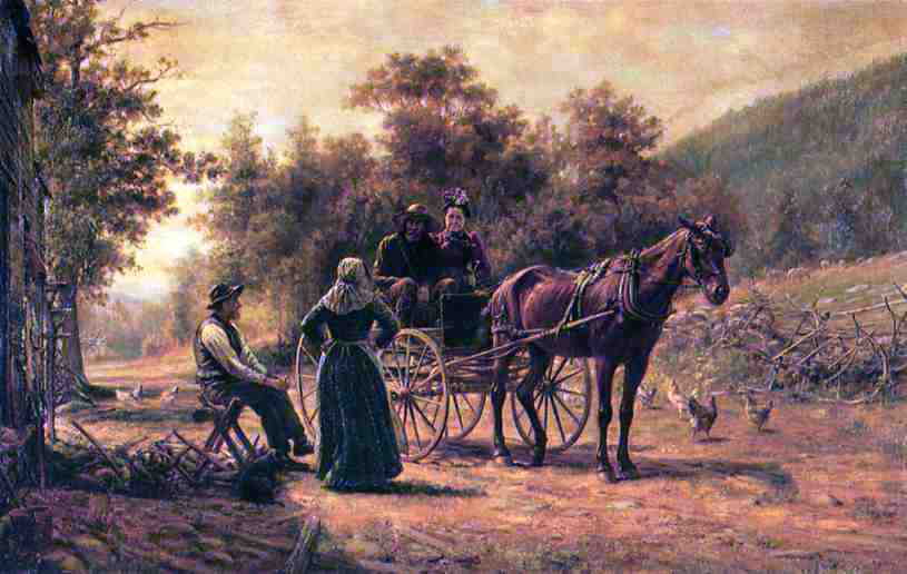  Edward Lamson Henry Return to the Farm - Canvas Print