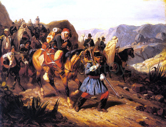  Hippolyte Bellange Returning from Battle - Canvas Print