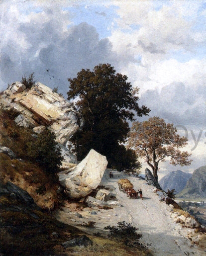  Francois-Antoine-Leon Fleury Returning from the Field - Canvas Print