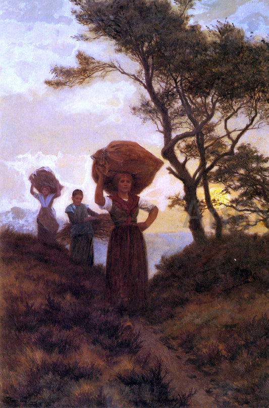  Frans Van Kuyck Returning from the Fields - Canvas Print
