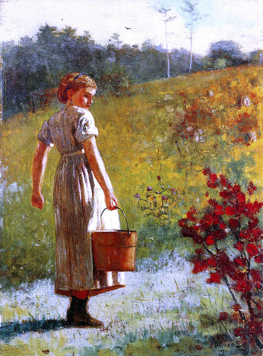  Winslow Homer Returning from the Spring - Canvas Print