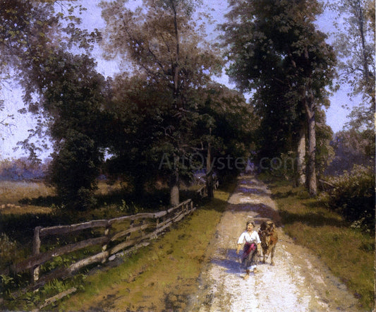  Herman Herzog Returning Home - Canvas Print
