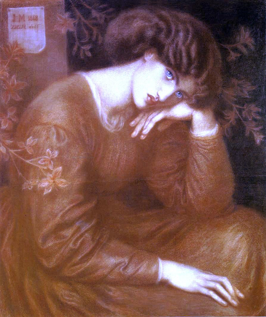  Dante Gabriel Rossetti Reverie - Canvas Print