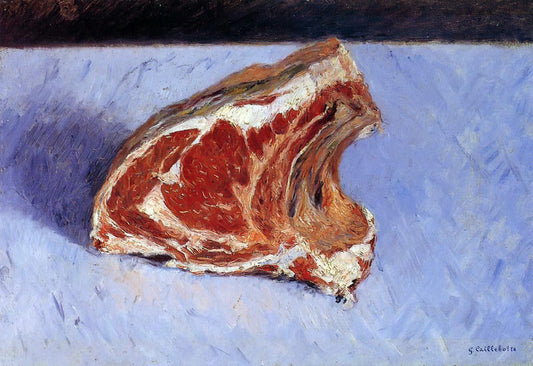  Gustave Caillebotte Rib of Beef - Canvas Print