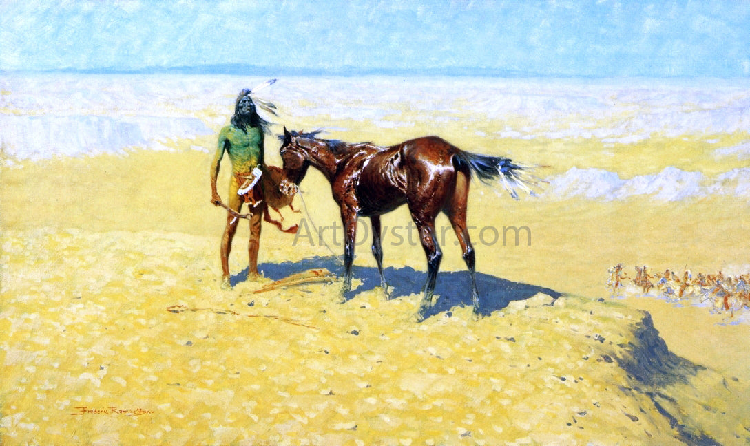  Frederic Remington Ridden Down - Canvas Print