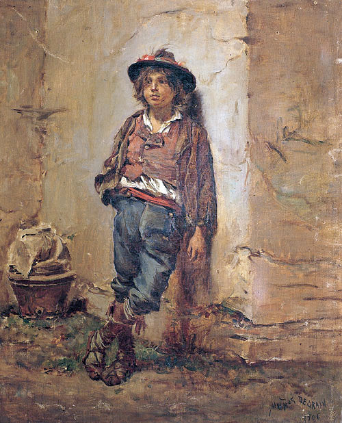  Antonio Munoz Degrain Rinconete y Cortadillo - Canvas Print