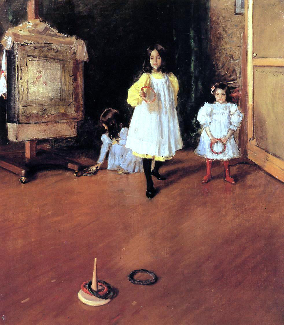  William Merritt Chase Ring Toss - Canvas Print