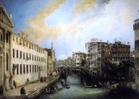  Canaletto Rio dei Mendicanti: Looking South - Canvas Print