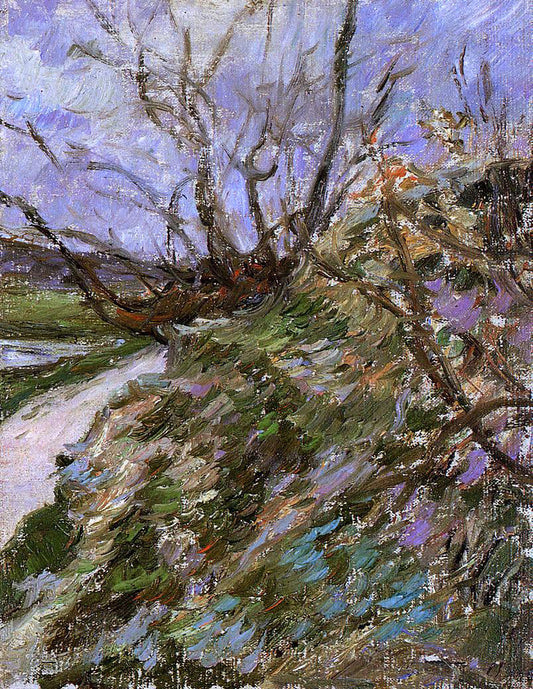  Paul Gauguin River Bank in Winter (study) - Canvas Print