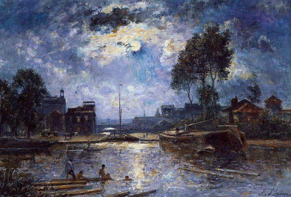  Stanislas Lepine River - Bather - Canvas Print