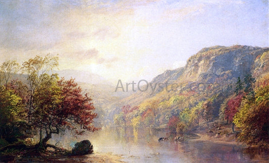  Jasper Francis Cropsey River in Autumn - Canvas Print