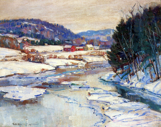  George Gardner Symons River in Winter - Canvas Print