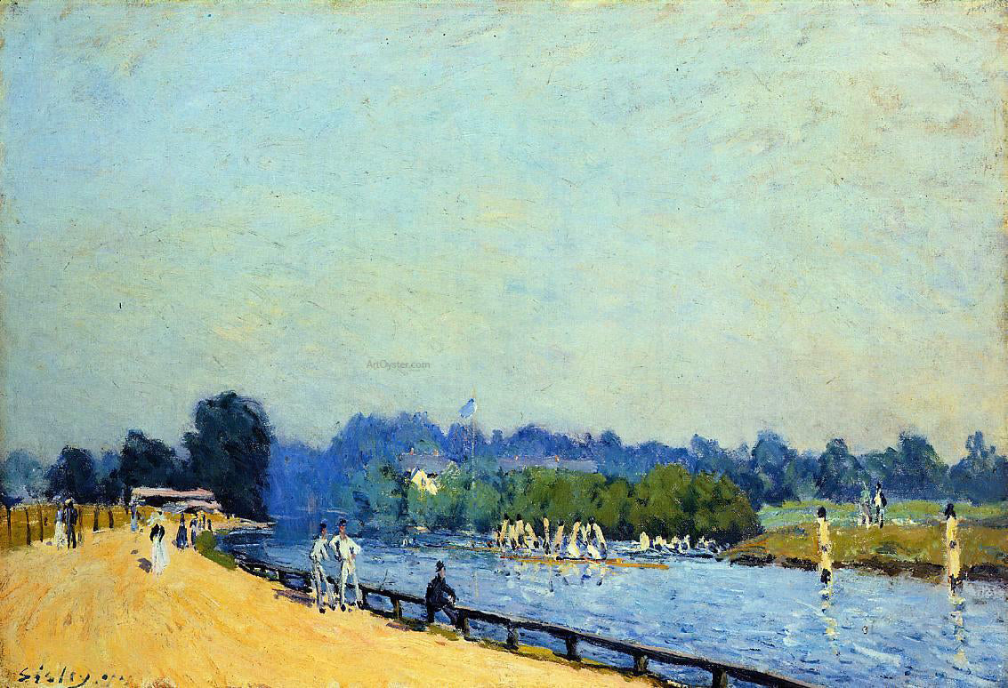  Alfred Sisley Road from Hampton Court - Canvas Print