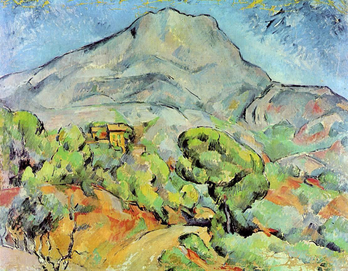  Paul Cezanne Road near Mont Sainte-Victoire - Canvas Print