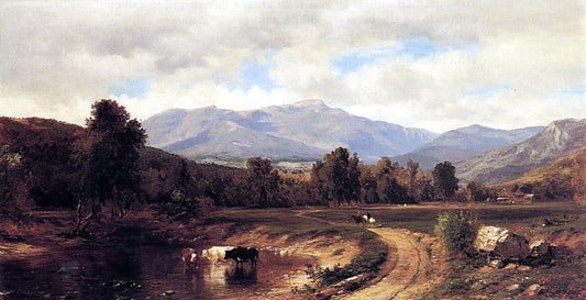  Samuel Lancaster Gerry Road to the Mountains - Canvas Print