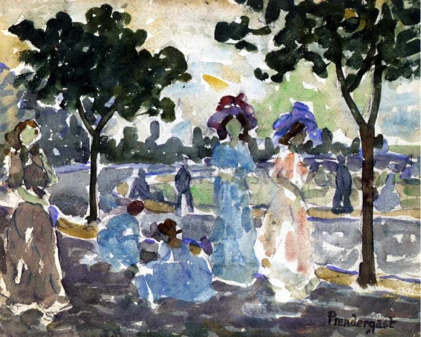  Maurice Prendergast Road to the Shore - Canvas Print