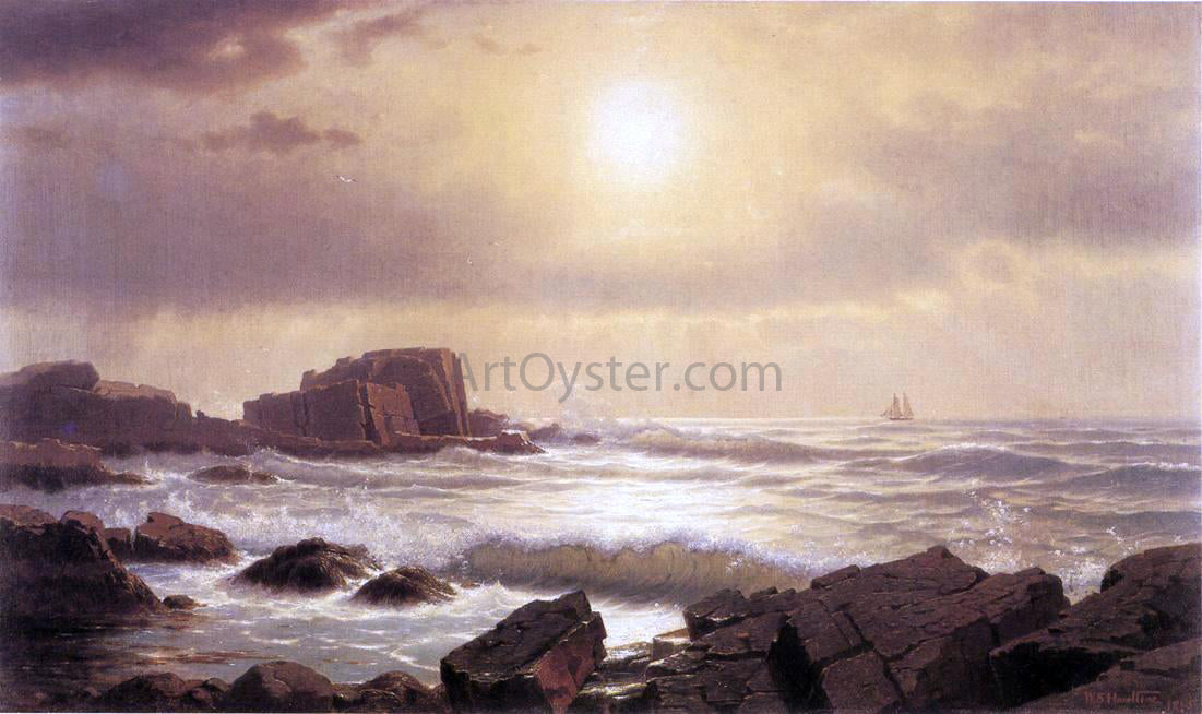  William Stanley Haseltine Rocks at Nahant - Canvas Print