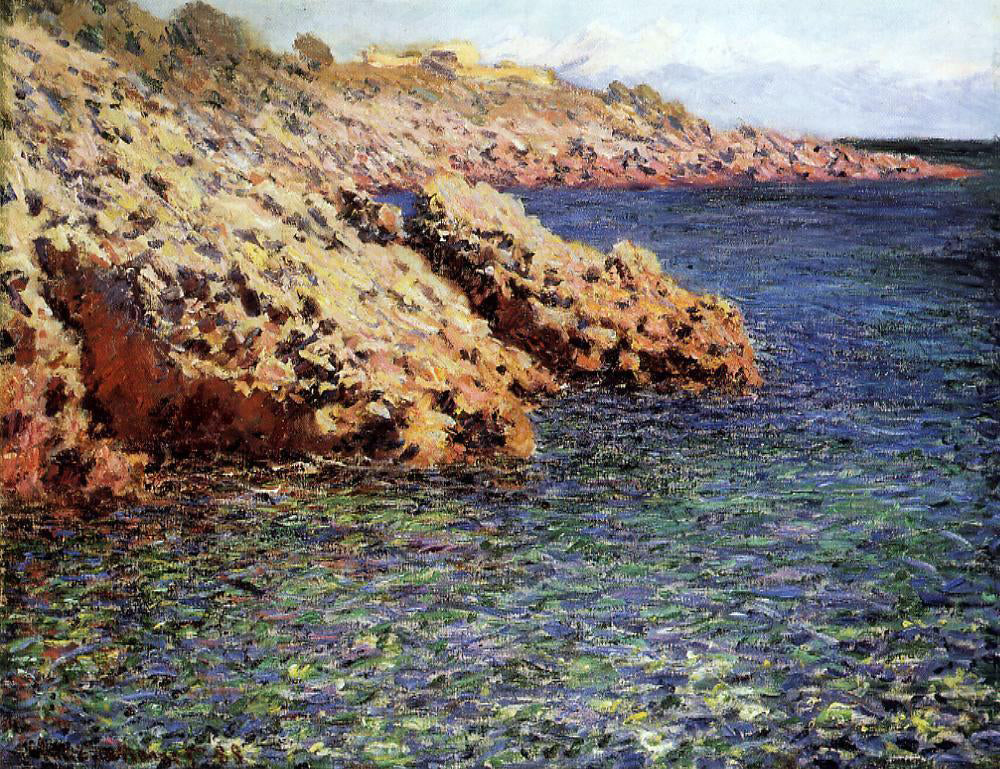  Claude Oscar Monet Rocks on the Mediterranean Coast (also known as Cam d'Antibes) - Canvas Print
