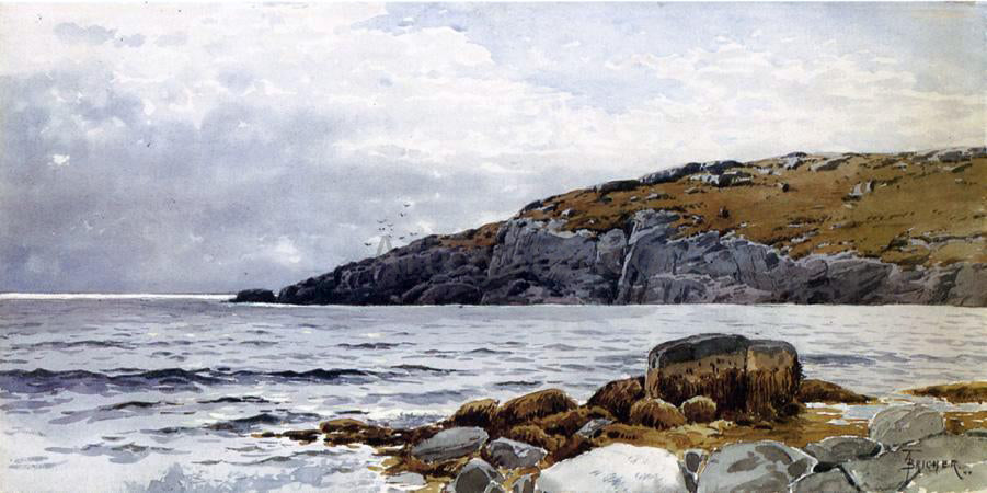  Alfred Thompson Bricher Rocky Coastline - Canvas Print