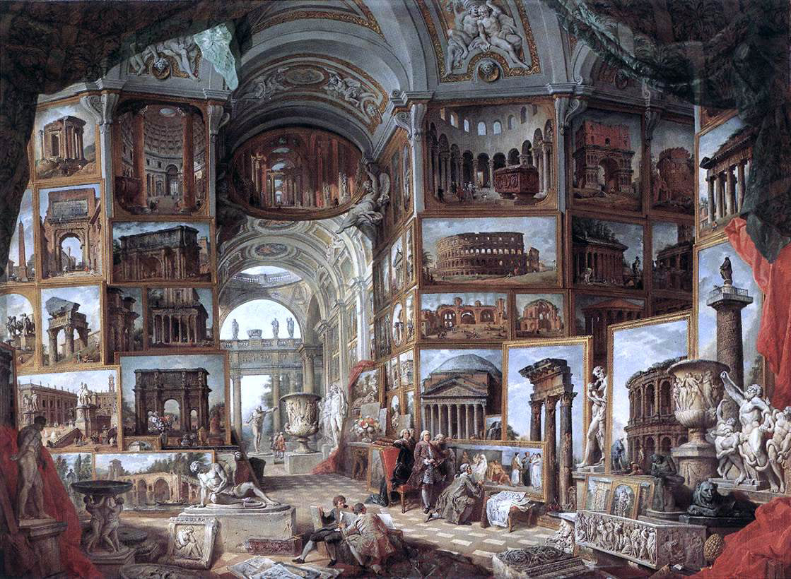  Giovanni Paolo Pannini Roma Antica - Canvas Print