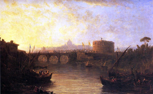  George Loring Brown Rome - Canvas Print