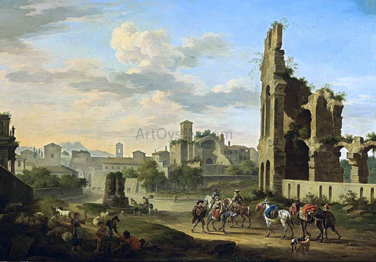  Jacob De Heusch Rome: A View of the Forum Romanum - Canvas Print