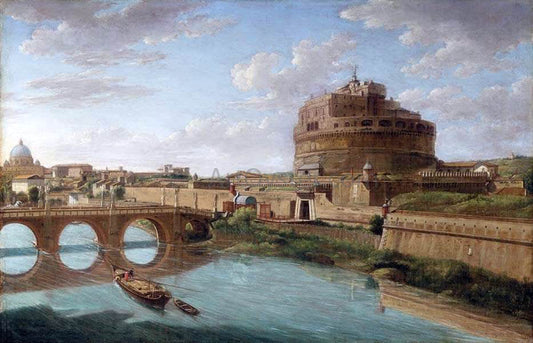  Hendrik Frans Van Lint Rome: A View of the Tiber - Canvas Print