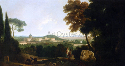  Richard R A Rome from the Villa Madama - Canvas Print