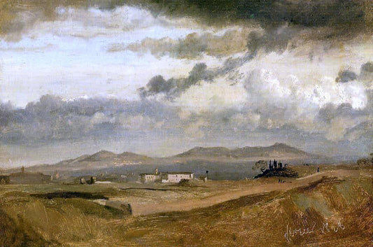  Jean-Baptiste-Camille Corot Rome - The Convent of Sant'Onofrio, on the Janiculum - Canvas Print