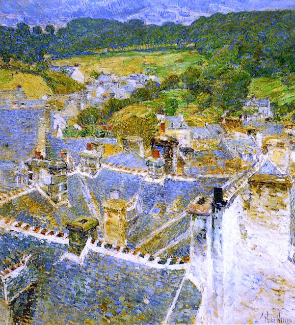  Frederick Childe Hassam Rooftops: Pont-Aven - Canvas Print