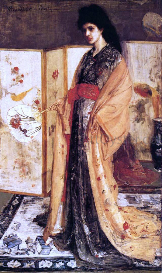  James McNeill Whistler Rose and Silver: The Princess from the Land of Porcelain - Canvas Print