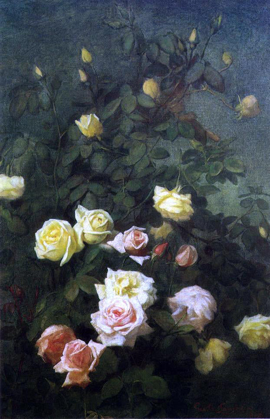  George Cochran Lambdin Roses - Canvas Print