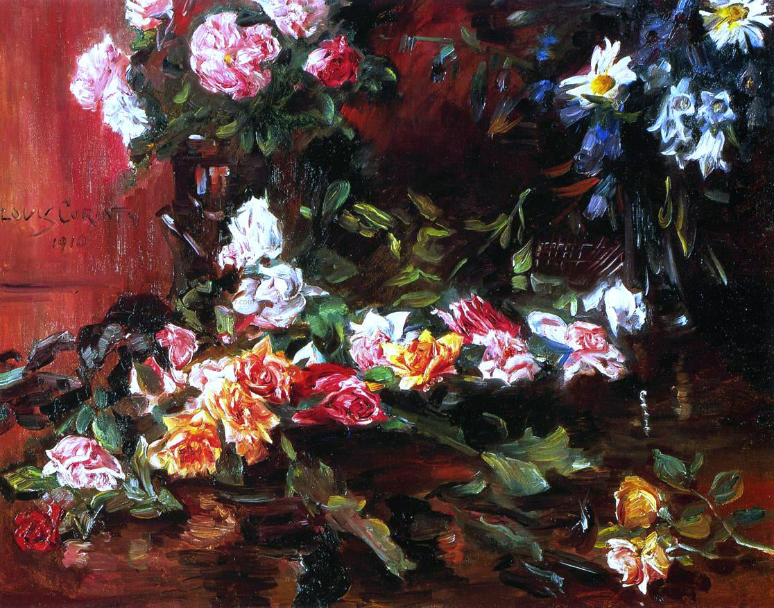  Lovis Corinth Roses - Canvas Print