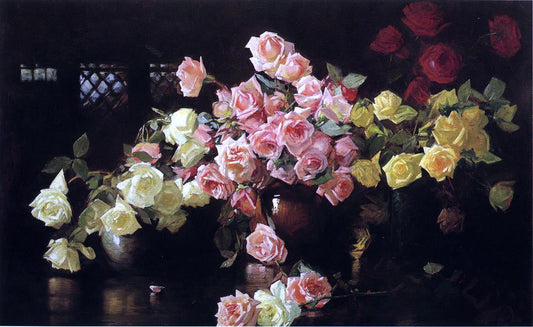  Joseph DeCamp Roses - Canvas Print