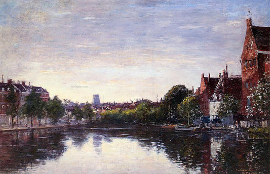  Eugene-Louis Boudin Rotterdam, a Corner of the Basin - Canvas Print
