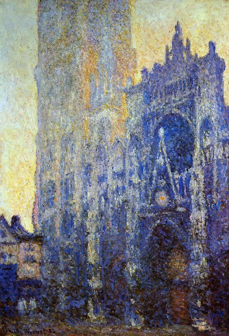  Claude Oscar Monet Rouen Cathedral, the Portal, Morning Effect - Canvas Print