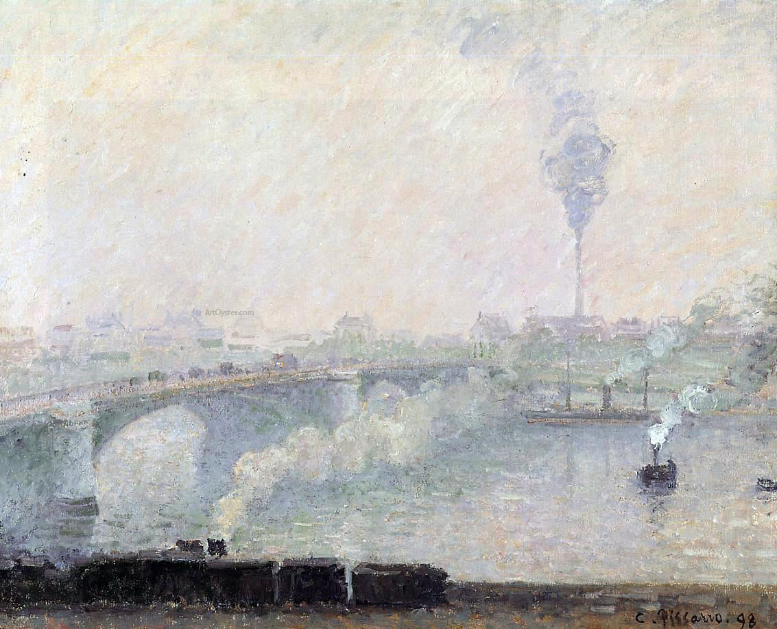  Camille Pissarro Rouen, Fog Effect - Canvas Print