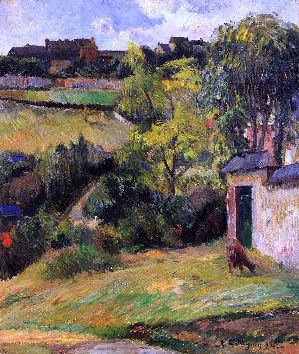  Paul Gauguin Rouen Suburb - Canvas Print