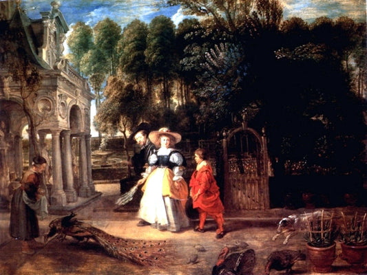  Peter Paul Rubens Rubens In His Garden With Helena Fourment - Canvas Print