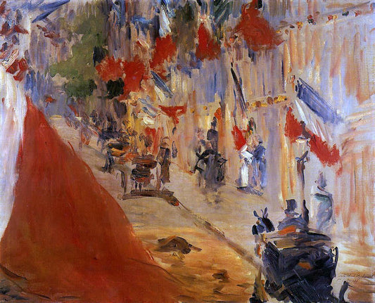  Edouard Manet Rue Mosnier Decorated with Flags - Canvas Print