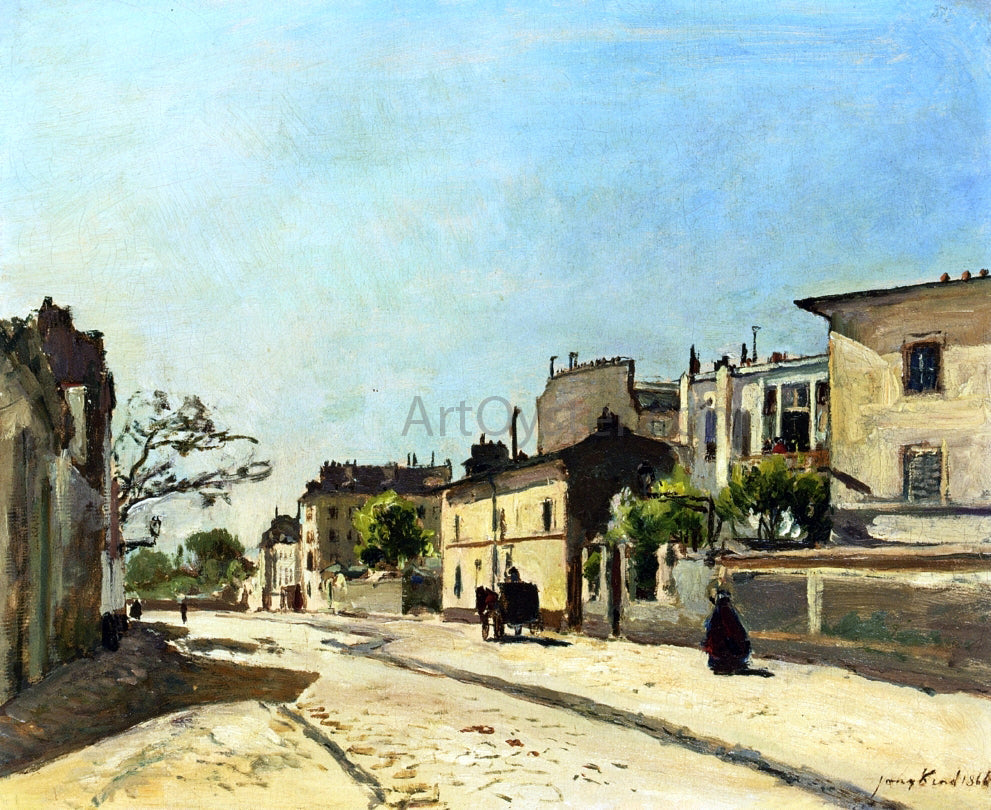  Johan Barthold Jongkind Rue Notre Dame, Paris - Canvas Print